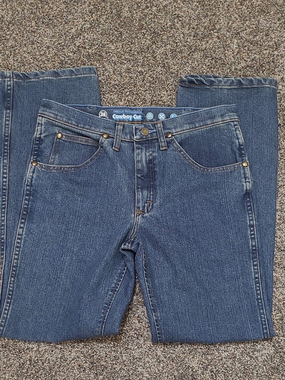 Men's cowboy Cut Blue Denim Jeans